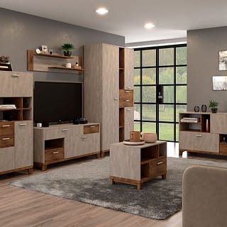Гостиная Монтана - Бетонный камень (Браво)