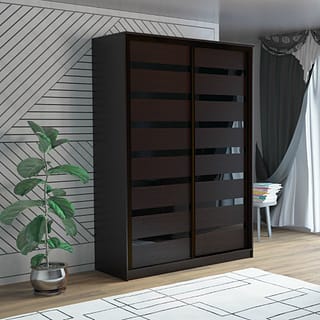 Корпус шкаф-купе ПШ-2.9 1800 + Фасад вставка МДФ | СТЕКЛО (Росток)